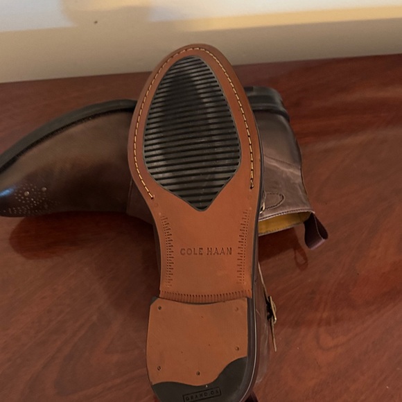Cole Haan Dark Brown Leather Chukka Boots - brand new and never worn sz 9 - Picture 6 of 8
